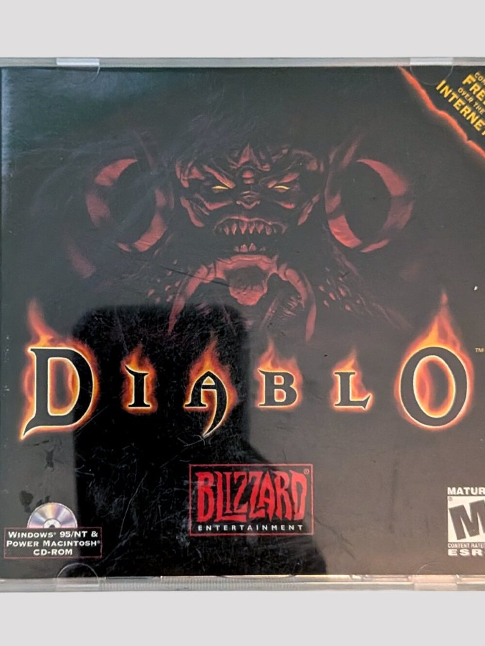 Diablo 1 Video Game PC CD 1998 Blizzard Vintage 90s Retro Computer Collectible